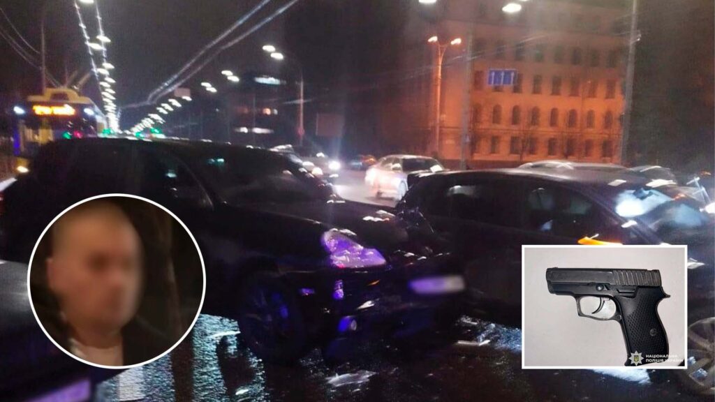 Агресивний водій Porsche постане перед судом за стрілянину після ДТП на Соломянці: загрожує до 7 років позбавлення волі